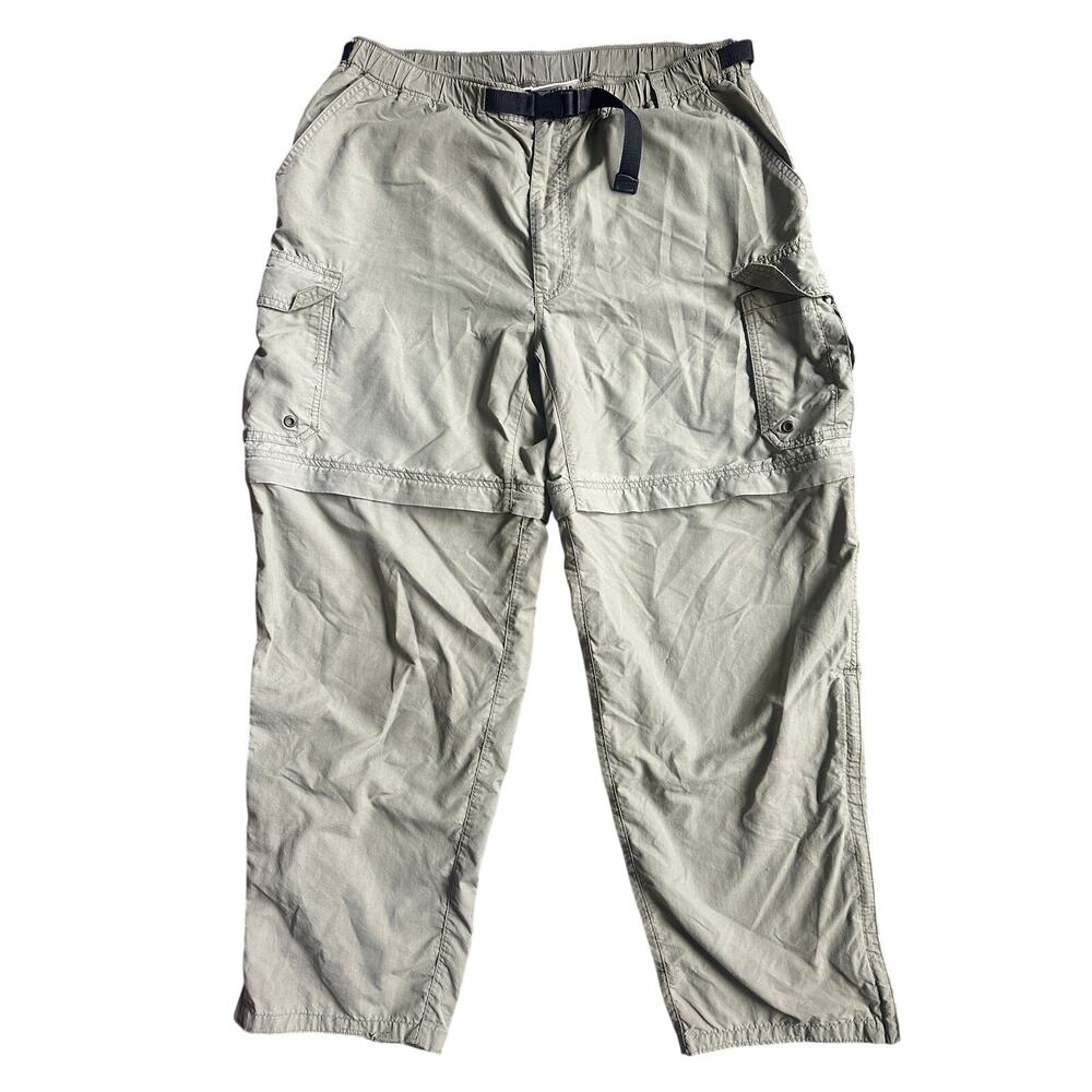 REI Convertible Hiking Pants Mens M Olive Cargo Zip Off Trail Gorpcore UPF 50+
